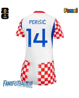 Croația Ivan Perisic #14 Echipament de Fotbal Replică Mondial 2026 Femei Acasa